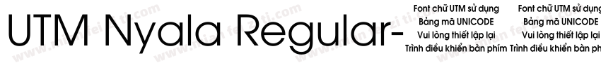 UTM Nyala Regular字体转换